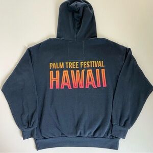 Avia Men's Black Hoodie with Festival Print
